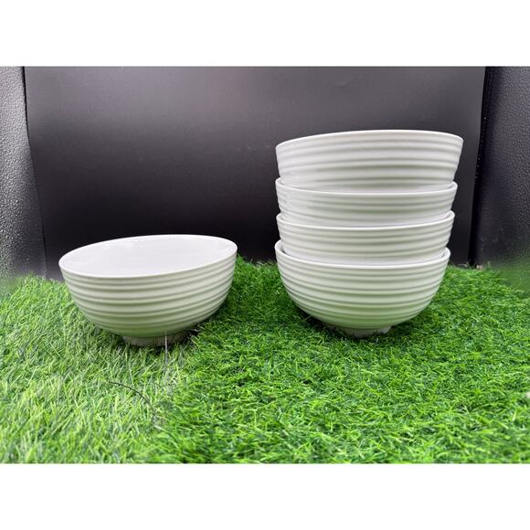 Better Homes & Gardens Vivian White Porcelain Cereal Bowl - Set of 5 - Picture 7 of 8